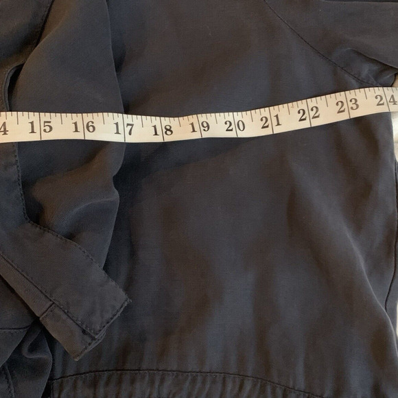 Rock & Republic Jacket Women's Sz XL Drape Collar Stud Deco Sleeve Tabs Velour - Picture 6 of 7